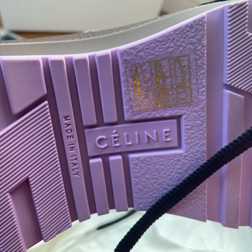 NEW - CELINE - Leather - Brown Delivery Shoes - Picture 7 of 7